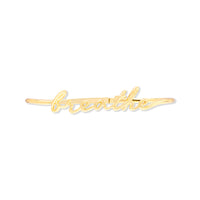 Breathe Gold Bangle | Wanderlust + Co