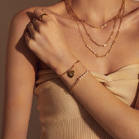 Heart Gold Locket Bracelet | Wanderlust + Co