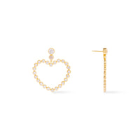 Heart XL 14K Gold Vermeil Earrings | Wanderlust + Co