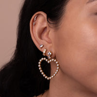 Heart XL 14K Gold Vermeil Earrings | Wanderlust + Co