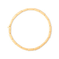 Pave 14k Gold Vermeil Baguette Tennis Bracelet | Wanderlust + Co
