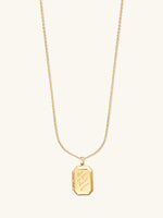 Heart Space Gold Locket Necklace