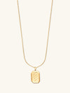 Heart Space Gold Locket Necklace