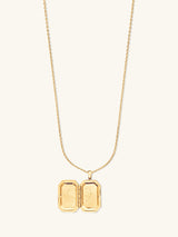Heart Space Gold Locket Necklace | Wanderlust + Co
