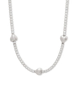 Petite Tennis Heart Silver Set | Wanderlust + Co