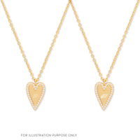 All My Heart Pave 14K Gold Vermeil Necklace | Wanderlust + Co