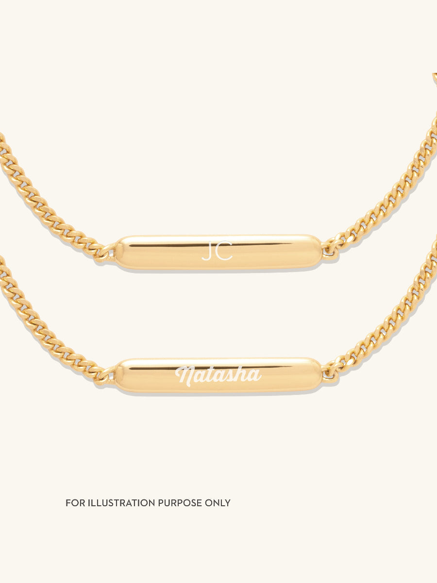 Linear ID 14K Gold Vermeil Bracelet | Wanderlust + Co