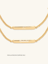 Linear ID 14K Gold Vermeil Bracelet | Wanderlust + Co