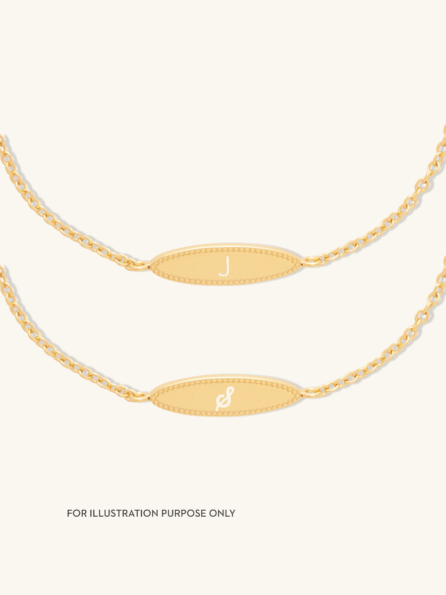 Oval ID 14K Gold Vermeil Bracelet | Wanderlust + Co