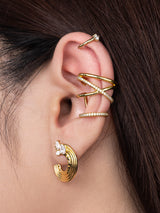 Aurelia 14K Gold Vermeil Hoop Earrings | Wanderlust + Co