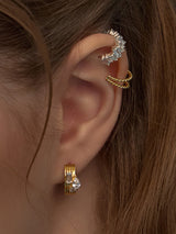 Aurelia 14K Gold Vermeil Huggie Earrings | Wanderlust + Co