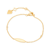 Oval ID 14K Gold Vermeil Bracelet | Wanderlust + Co