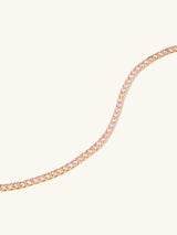 Pave 14K Gold Vermeil Blush Tennis Bracelet | Wanderlust + Co