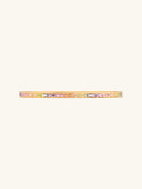 Rainbow Baguette 14K Gold Vermeil Bangle | Wanderlust + Co