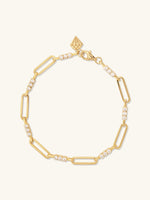 Link Topaz 14K Gold Vermeil Bracelet