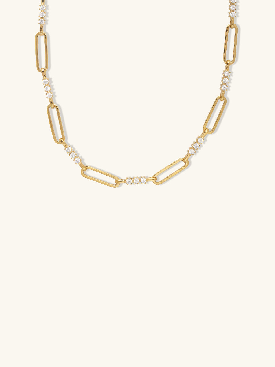 Link Topaz 14K Gold Vermeil Necklace | Wanderlust + Co