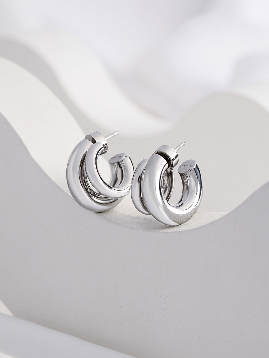 Hailey Nano Hoop 9mm Gold Earrings | Wanderlust + Co