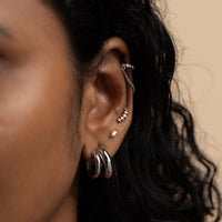 Hailey Nano Hoop 9mm Gold Earrings | Wanderlust + Co