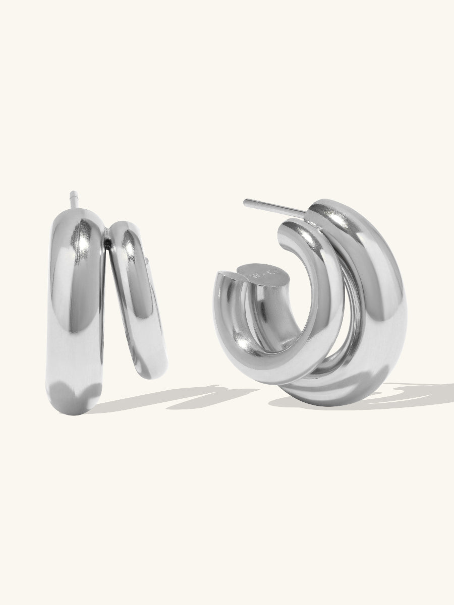 Hailey Nano Hoop 9mm Gold Earrings | Wanderlust + Co