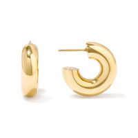 Hailey Nano Hoop 9mm Gold Earrings | Wanderlust + Co