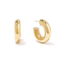 Hailey Petite Hoop 11mm Gold Earrings | Wanderlust + Co
