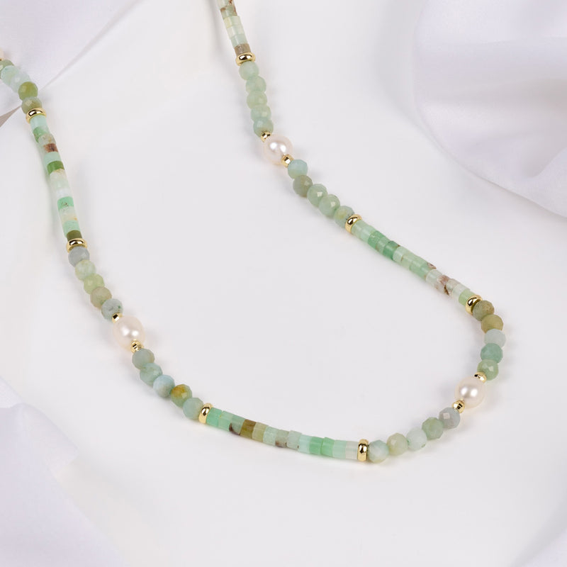 Artisan handcrafted buy amazonite necklace set