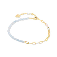 Aquamarine Seafoam Gold Bracelet | Wanderlust + Co