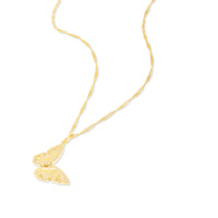 Butterfly Opal Gold Locket Necklace | Wanderlust + Co