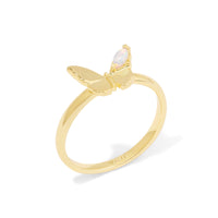 Butterfly Opal Gold Ring | Wanderlust + Co
