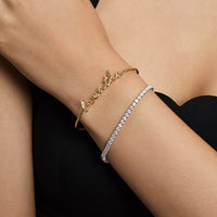 Breathe Gold Bangle | Wanderlust + Co