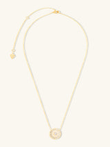 Sunlit Crescent Pearl & Gold Necklace | Wanderlust + Co