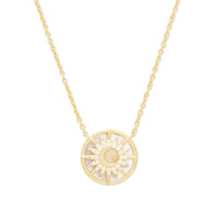 Sunlit Crescent Pearl & Gold Necklace | Wanderlust + Co
