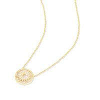 Sunlit Crescent Pearl & Gold Necklace | Wanderlust + Co