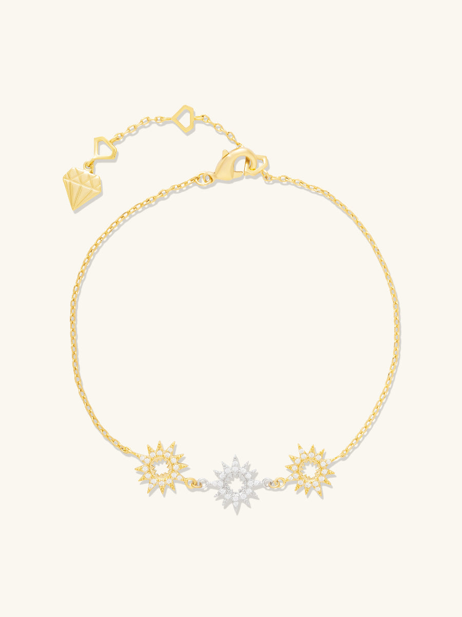Sunlit Trio Gold Bracelet | Wanderlust + Co