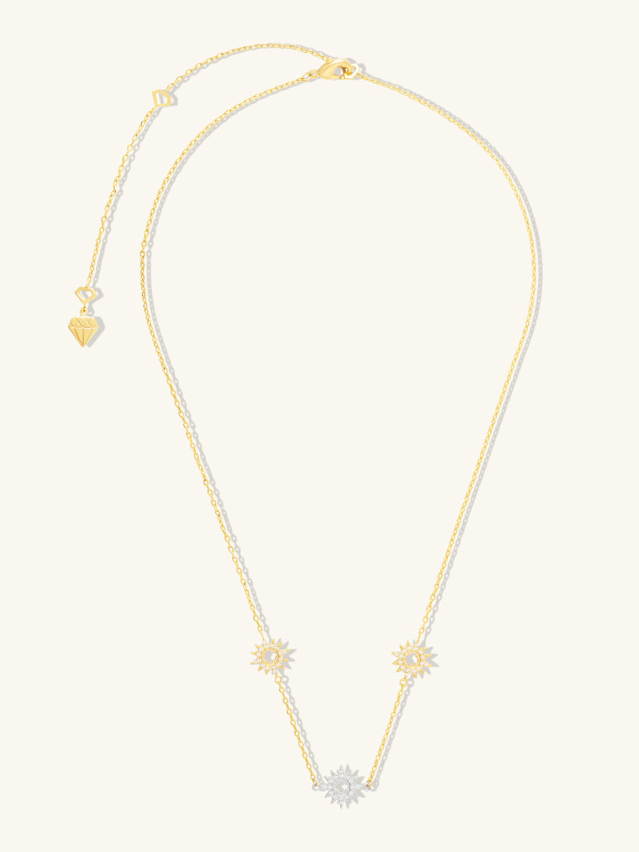 Sunlit Trio Gold Necklace | Wanderlust + Co