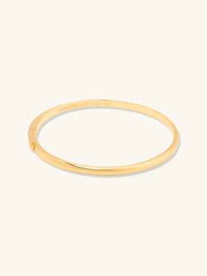 Classic 14K Gold Vermeil Bangle | Wanderlust + Co