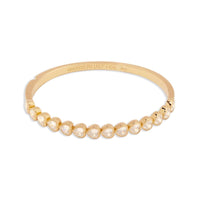 Heart Bezel 14K Gold Vermeil Bangle