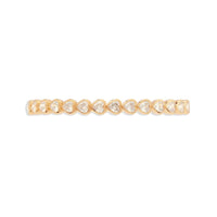 Heart Bezel 14K Gold Vermeil Bangle