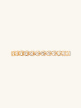 Heart Bezel 14K Gold Vermeil Bangle | Wanderlust + Co