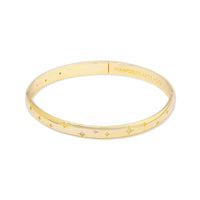 Midnight Hour Gold Bangle