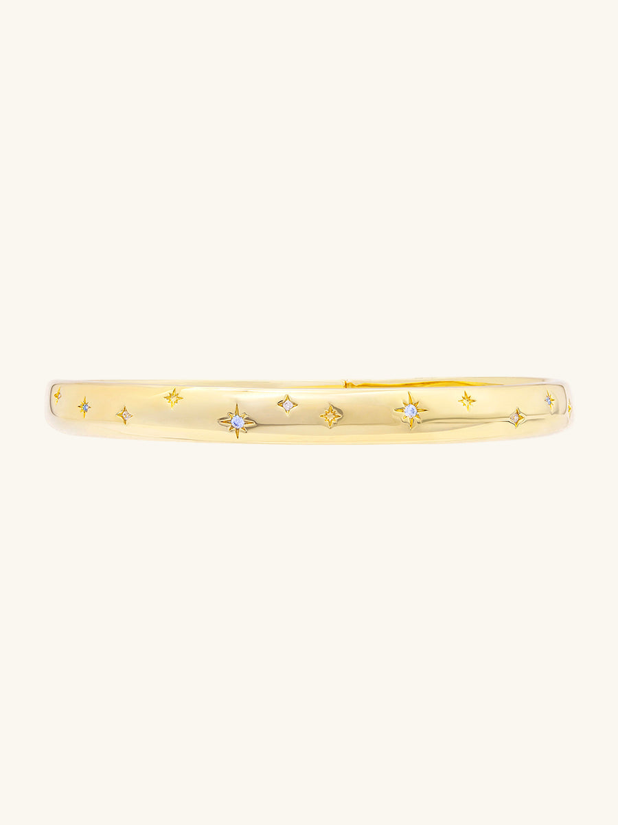 Midnight Hour Gold Bangle | Wanderlust + Co