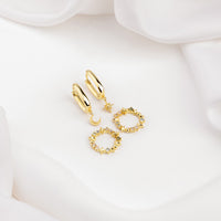 Selene Gold Huggie Earrings