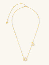 Sunlit Crescent Gold Necklace | Wanderlust + Co