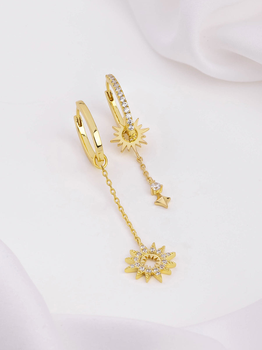 Sunlit Drop Gold Earrings | Wanderlust + Co