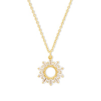 Sunseeker Baguette Gold Necklace