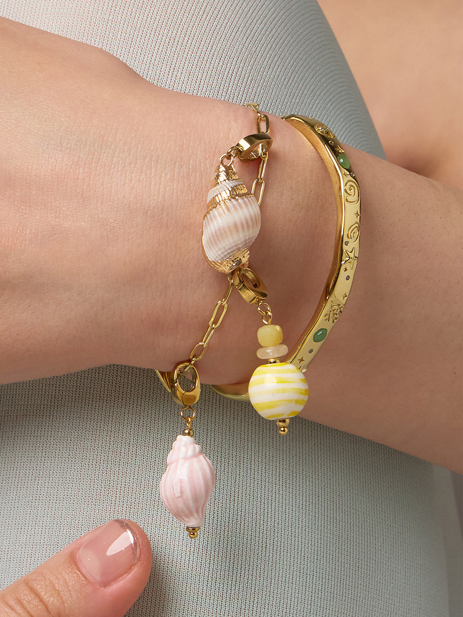 Conch Shell Gold Charm | Wanderlust + Co