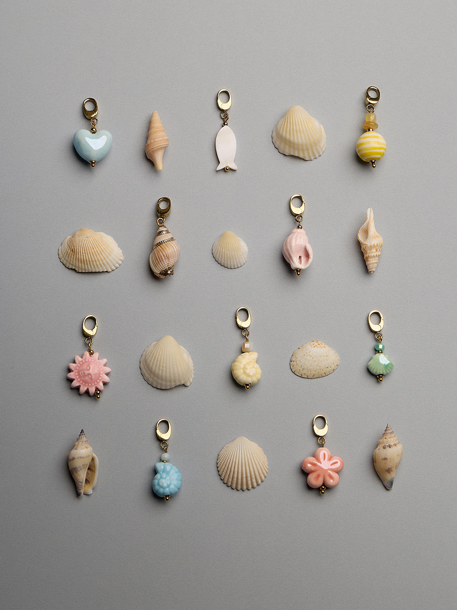 Sakura Ceramic Coral Charm | Wanderlust + Co