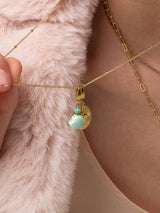 Clam Shell Ceramic Jade Charm | Wanderlust + Co