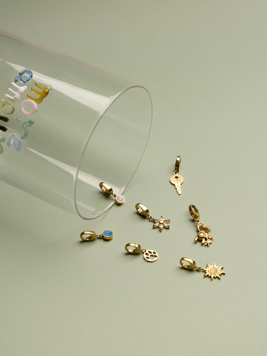 Petite Key Gold Charm | Wanderlust + Co