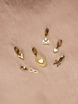 Puffy Heart Gold Charm